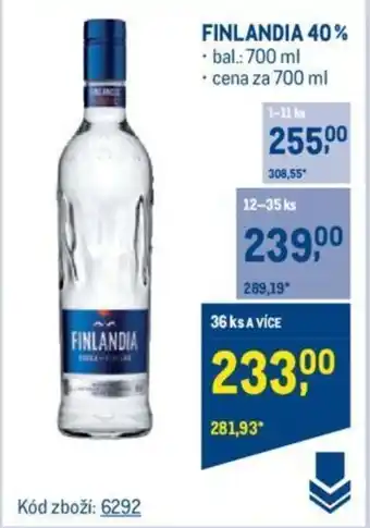 Makro FINLANDIA 40% nabídka