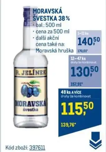 Makro MORAVSKÁ ŠVESTKA 38% nabídka