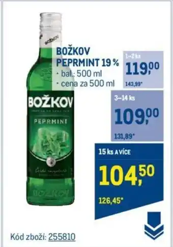 Makro BOŽKOV PEPRMINT 19% nabídka