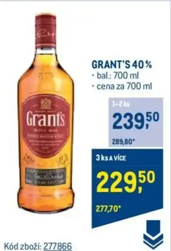 Makro GRANT'S 40% nabídka