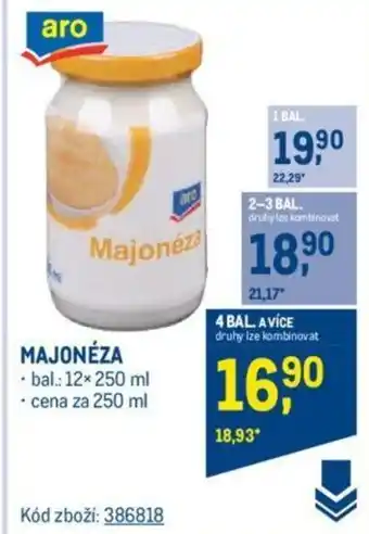 Makro MAJONÉZA nabídka