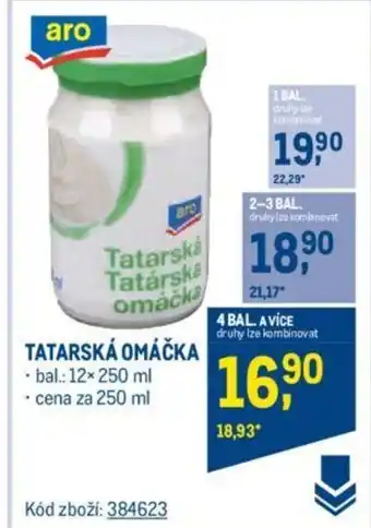 Makro TATARSKÁ OMÁČKA nabídka