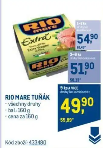 Makro RIO MARE TUŇÁK nabídka