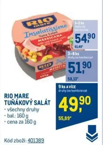 Makro RIO MARE TUŇÁKOVÝ SALÁT nabídka