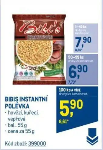 Makro BIBIS INSTANTNÍ POLÉVKA nabídka