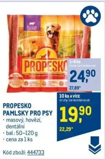 Makro PROPESKO PAMLSKY PRO PSY nabídka