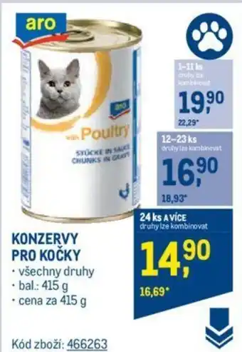 Makro KONZERVY PRO KOČKY nabídka