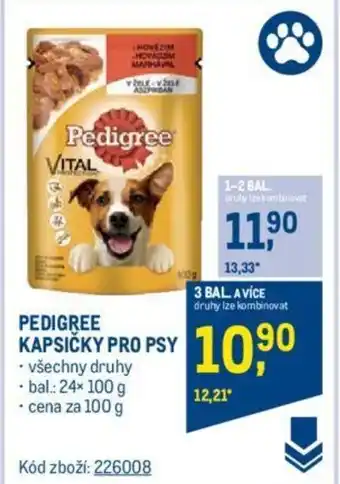 Makro PEDIGREE KAPSIČKY PRO PSY nabídka