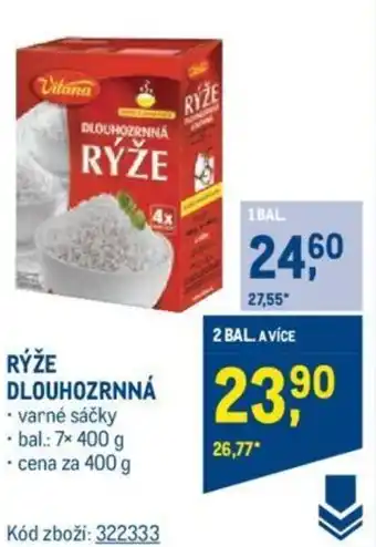 Makro RÝŽE DLOUHOZRNNÁ nabídka