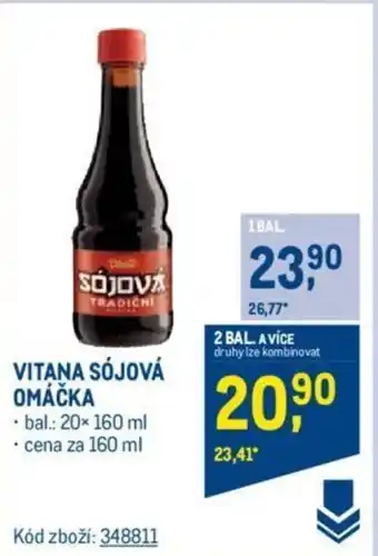 Makro VITANA SÓJOVÁ OMÁČKA nabídka