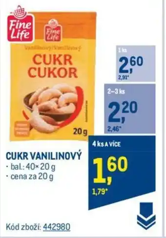 Makro CUKR VANILINOVÝ nabídka