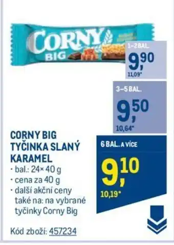 Makro CORNY BIG TYČINKA SLANÝ KARAMEL nabídka