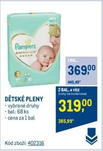 Makro DĚTSKÉ PLENY nabídka