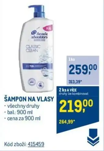 Makro ŠAMPON NA VLASY nabídka