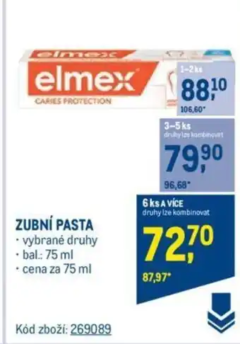 Makro ZUBNÍ PASTA nabídka