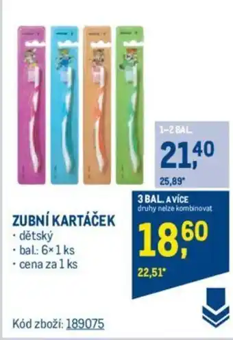 Makro ZUBNÍ KARTÁČEK nabídka