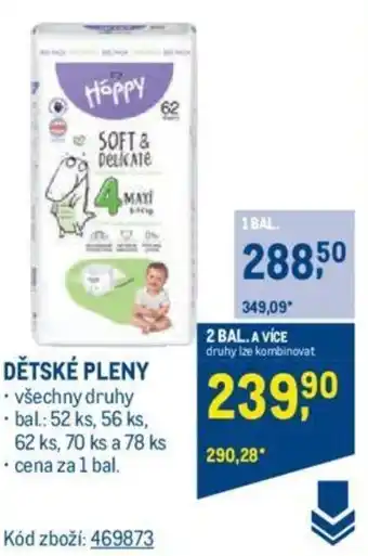 Makro DĚTSKÉ PLENY nabídka