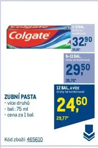 Makro ZUBNÍ PASTA nabídka