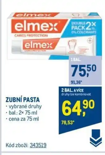 Makro ZUBNÍ PASTA nabídka