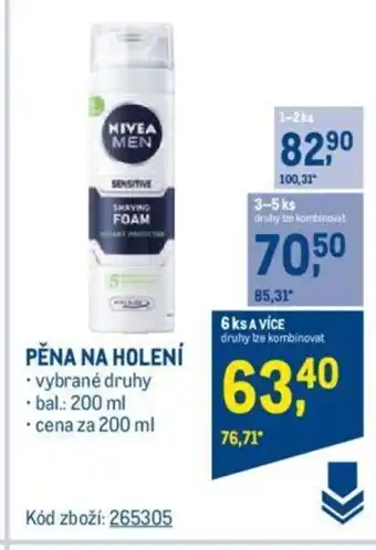 Makro PĚNA NA HOLENÍ nabídka