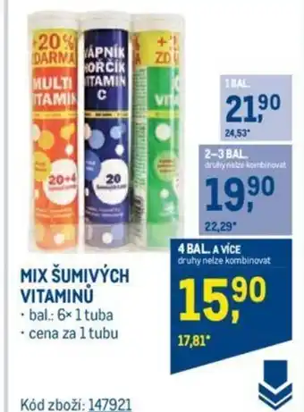 Makro MIX ŠUMIVÝCH VITAMINU nabídka