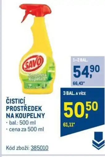 Makro ČISTICÍ PROSTŘEDEK NA KOUPELNY nabídka