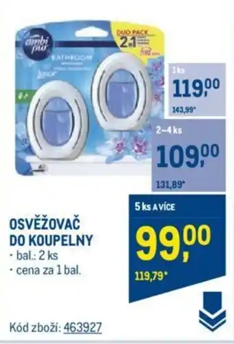 Makro OSVĚŽOVAČ DO KOUPELNY nabídka