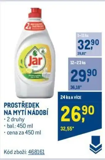 Makro PROSTŘEDEK NA MYTÍ NÁDOBÍ nabídka