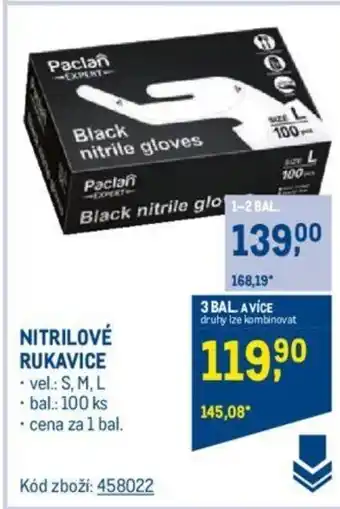 Makro NITRILOVÉ RUKAVICE nabídka