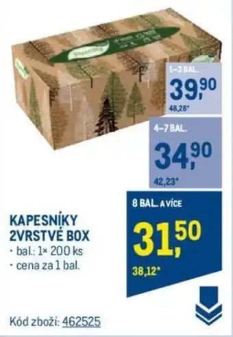 Makro KAPESNÍKY 2VRSTVÉ BOX nabídka