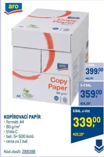 Makro KOPÍROVACÍ PAPÍR nabídka