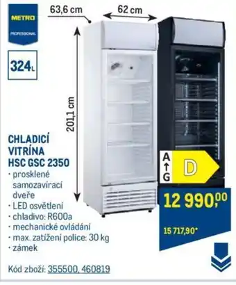 Makro CHLADICÍ VITRÍNA HSC GSC 2350 nabídka