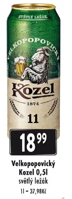 Qanto Velkopopovický Kozel 0,5L nabídka
