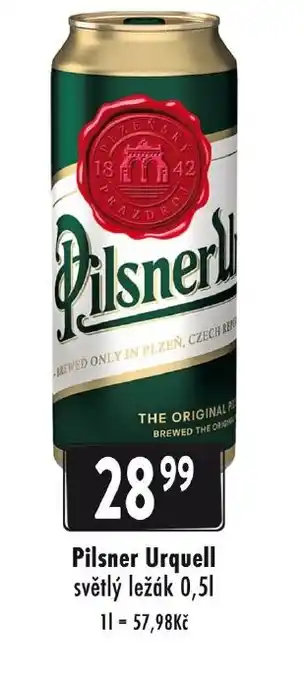 Qanto Pilsner Urquell světlý ležák 0,5L nabídka