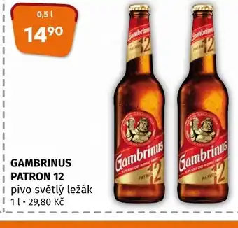 Terno GAMBRINUS PATRON 12 0.5L nabídka