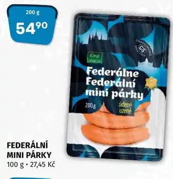 Terno FEDERÁLNÍ MINI PÁRKY nabídka