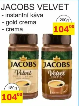 BENE Nápoje JACOBS VELVET nabídka