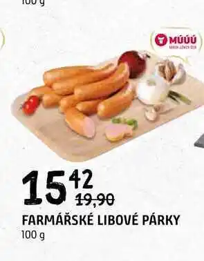 Terno FARMÁŘSKÉ LIBOVÉ PÁRKY 100 g nabídka