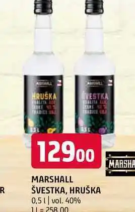Terno MARSHALL ŠVESTKA, HRUŠKA 0,5 l nabídka