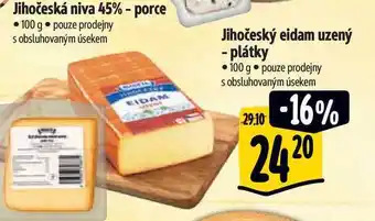 Albert Jihočeský eidam uzený - plátky 100 g nabídka