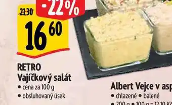 Albert RETRO Vajíčkový salát 100 g nabídka
