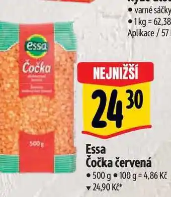 Albert Essa Čočka červená 500 g nabídka