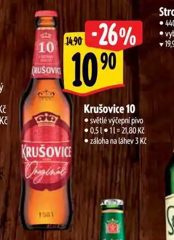 Albert Krušovice 10 0,5 l nabídka