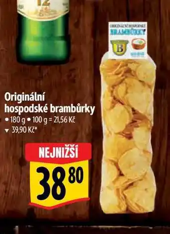 Albert Originální hospodské brambůrky 180 g nabídka