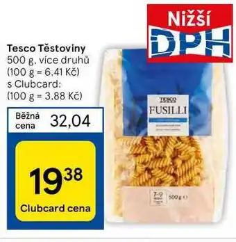 Tesco Tesco Těstoviny nabídka