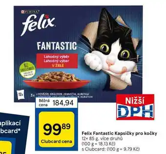 Tesco Felix Fantastic Kapsičky pro kočky nabídka