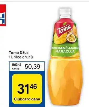 Tesco Toma Džus nabídka