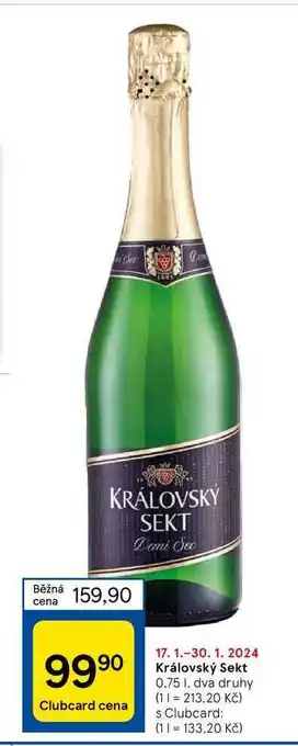 Tesco Královský Sekt nabídka