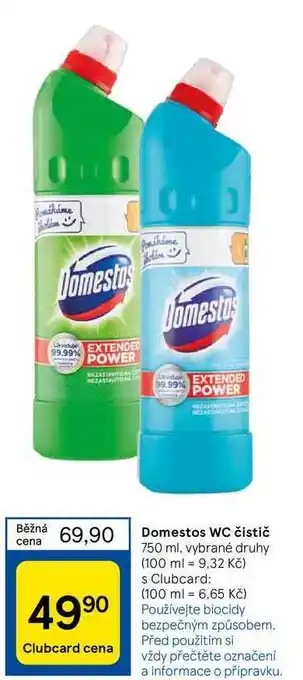 Tesco Domestos WC čistič nabídka