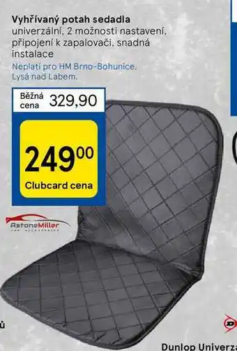 Tesco Vyhřívaný potah sedadla nabídka